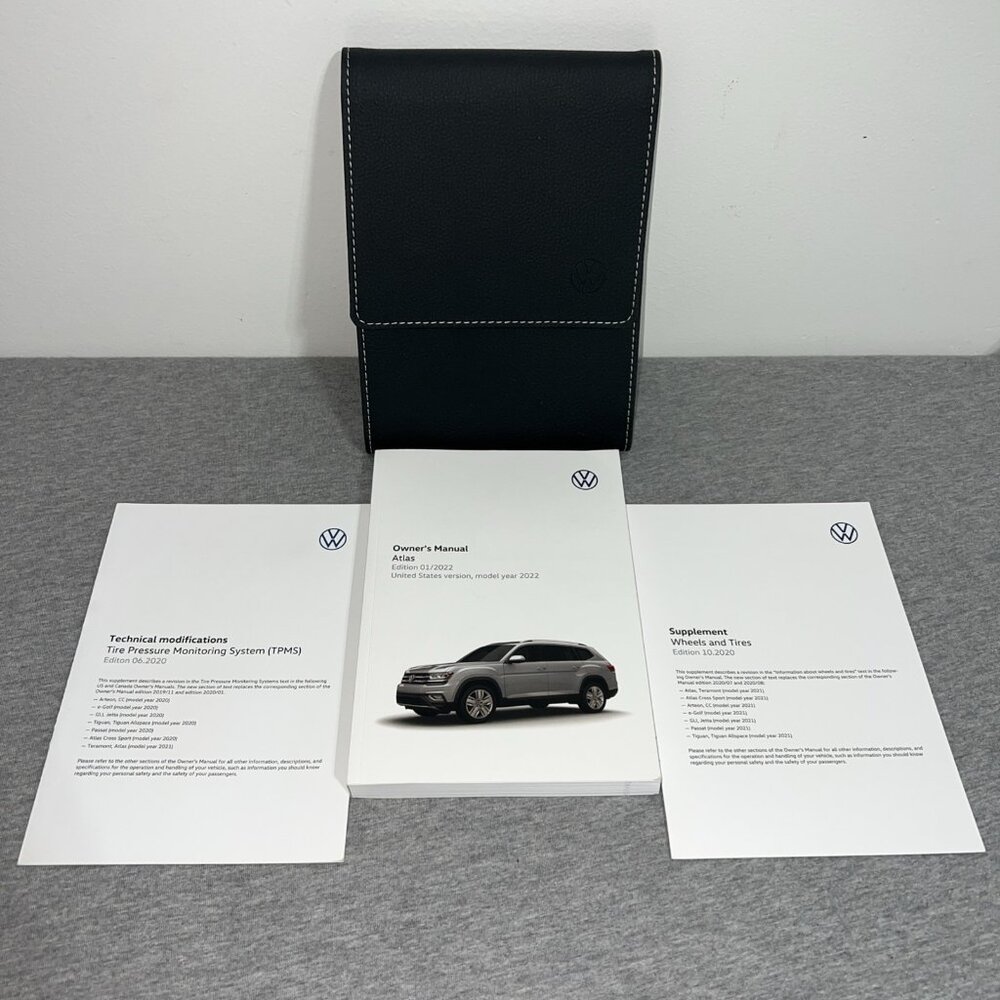 2022 Volkswagen Atlas Owners Manual Users Guide Book 22 OEM
